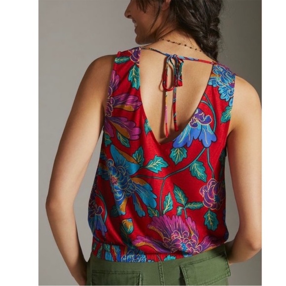 Anthropologie Tiny Rain-Scarf-Wrap Top Medium - Picture 3 of 7